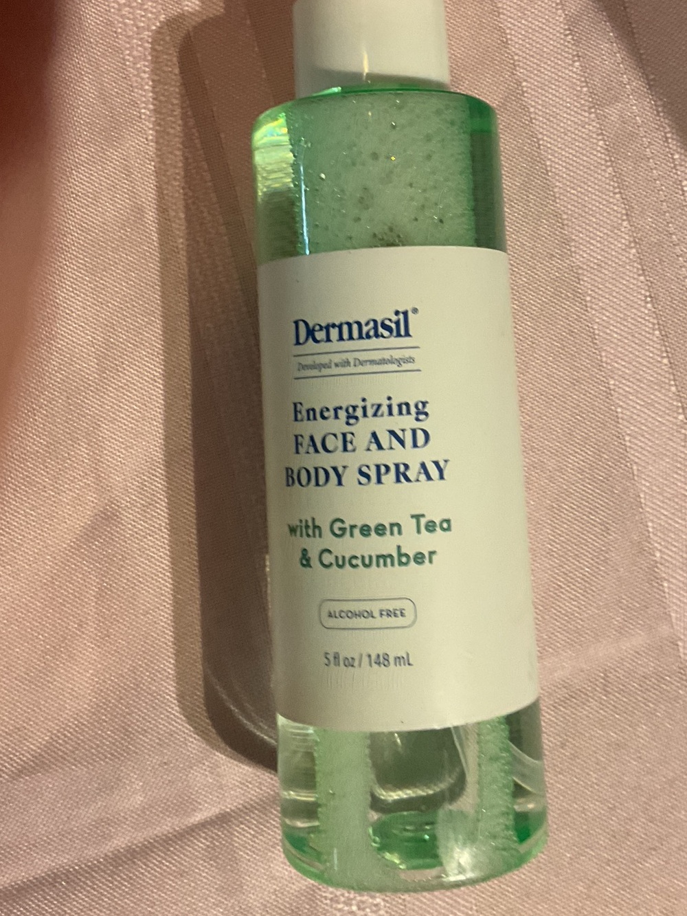 Dermasil Energizing Face and Body Spray with Green Tea & Cucumber — Green